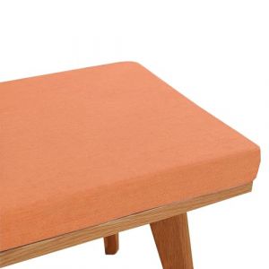 xinwanhong Coussin de Banc pour Chaise d'extérieur, Coussin de Siège Banc Chaise de Jardin Lavable Antidérapant,Coussins de Chaise pour Terrasse Rebord de Fenêtre Intérieur Canapés,Orange,80X35X3CM (duyonguk, neuf)