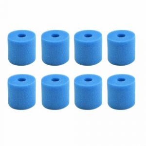 WIIYENA Lot de 8 cartouches en mousse pour filtre de piscine Intex de type H - Réutilisables et lavables - 10,2 x 9 cm (SUSUWang1300, neuf)