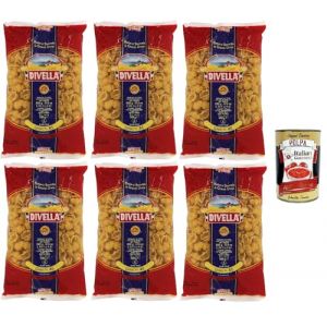 Divella Pasta Gnocchi 43 100 % italien P&acirc;tes &agrave; base de semoule de bl&eacute; dur, cuisson 7 minutes, 6 x 500 g + Italian Gourmet polpa 400 g (Italiaen Gourmet UK Ltd, neuf)