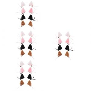LIFKOME 16 Paires épingle à cheveux oreilles de chat pinces à cheveux de chat pinces à cheveux oreilles de chat chats déguisement oreilles de chat cosplay oreilles de chat polyester (Yaeerang, neuf)