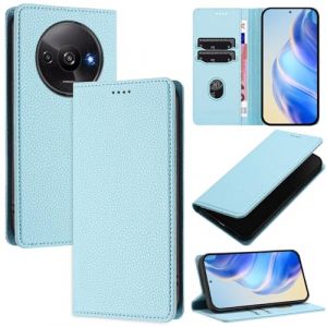 xinyunew Coque pour Xiaomi Redmi A3 4G/Redmi A3X/Poco C61, RFID Blocage Portefeuille Etui &agrave; Rabat, Housse en Cuir PU pour Xiaomi Redmi A3 4G/Redmi A3X/Poco C61, Bleu Clair (xinyunew, neuf)