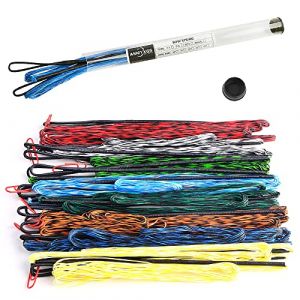 SHARROW Corde d'arc de Tir &agrave; l'arc Dacron Corde de Remplacement Faite &agrave; la Main 16 Brins Corde pour 68 70 Pouces Arc Recourb&eacute; Longbow (Bleu, AMO 68"/Longueur r&eacute;elle de la Corde d'arc 164cm) (AME Archery Shop, neuf)