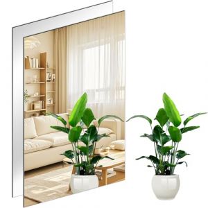JMITHA Miroir Mural Adh&eacute;sif Miroir Autocollant Miroir Adhesif Miroirs Muraux Adh&eacute;sifs Acrylique 40 x 30 cm &agrave; Coller pour Salle de Bain, Entree, Porte, Armoire, Salon, Chambre (Yong ji heng, neuf)
