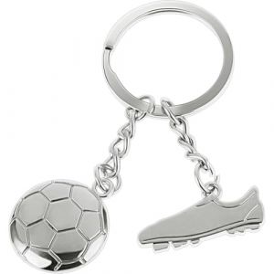UIEXAY Football Keychain, Porte Cl&eacute;s Sport Porte Cl&eacute; Football, Porte-Cl&eacute;s en M&eacute;tal Football en Argent, Porte Cl&eacute; Ballon de Foot pour Adultes Enfants, pour Ccadeaux Cr&eacute;atifs (Behaodian Store, neuf)