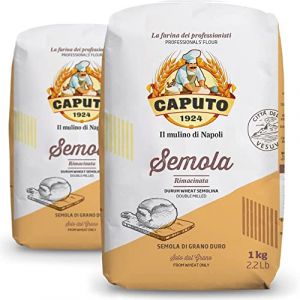 Farine Caputo Semola grain dur rebroyé - 2 Kilos (pack 2 x 1 Kg) - Idéal pour les pâtes fraîches et le pain de blé dur (IL SOGNO D'ITALIA - Le rêve italien, neuf)