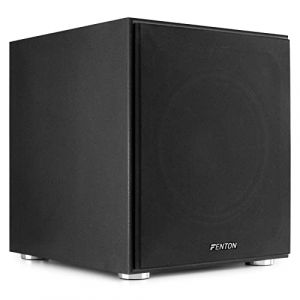 Fenton SHFS12B Subwoofer Amplifié 12 Noir, Caisson de Basse Actif, 400 Watts Max, Bass-Reflex, Qualité Sonore Optimale, Caisson de Basse pour Home Cinéma ou HiFi (Sono Matériel, neuf)