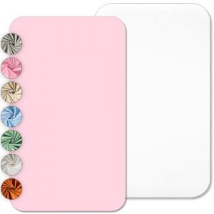 Lovely Hippo Draps Housses 80x160 cm 100% Coton - Compatible Lit Cabane 80x160 cm - sans Produits Chimiques (Blanc/Rose, 80 x 160 cm) (VRC Products France, neuf)