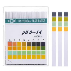 ZCSOWE Bandelettes de Test pH 100 pièces Papier Test Tournesol Plage de Mesure 0-14 Papier indicateur Universel Test d'acide pour Aquariums contrôlez Votre équilibre Acido-Basique Via la salive (INGENUITE HANDY LAB, neuf)