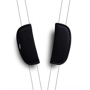 SeedFuture Poussette pour B&eacute;b&eacute; Prot&egrave;ge Ceintures Noir 2 Pi&egrave;ces, Universel Doux Coussin de Ceinture de S&eacute;curit&eacute; pour Nouveau-n&eacute; Enfants Nouveaubron (SeedFuture, neuf)
