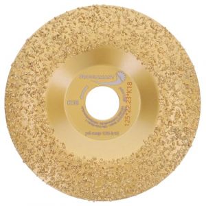PRODIAMANT Disque &agrave; r&acirc;per &Oslash; 125 mm K18 &ndash; Disque abrasif avec rev&ecirc;tement en carbure de tungst&egrave;ne pour meuleuse d'angle, moyen, id&eacute;al pour le meulage, le fa&ccedil;onnage et l'entretien des griffes (PRODIAMANT, neuf)