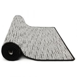 KARAT Tapis Geneva - Tapis de couloir sur mesure - Vendu au mètre - Tapis de couloir - Tapis de cuisine - Tapis pour cuisine, couloir et salon (80 x 150 cm, anthracite) (MEISTEREI, neuf)
