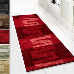 KARAT Tapis de Passage sur Mesure - Via Veneto - Tapis de Course - Tapis pour Cuisine, Couloir & Salon (Rouge, 80 x 400 cm) (Velvet Trading, neuf)