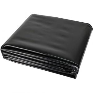 Revêtement de bassin HDPE durable pour bassins extérieurs, 3x4m 4x6m 5x8m 8x10m 10x12m revêtement d'étang préformé, membrane de piscine de jardin pour bassins à poissons Koi, fontaine et cascade(6x12m (DaMingHuPan, neuf)