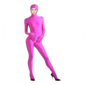 Generisch Combinaison de cosplay Zentai pour adulte - Combinaison intégrale - Orange - Costume pour fête, Halloween, Noël - Unisexe (MAIJIAZHIJUN, neuf)