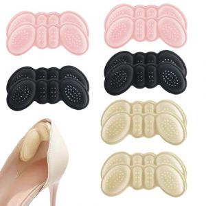 ZEPIQOR 6 paires Coussinet Talon, coussinet talon chaussure, Autoadhésifs Protège Talon Chaussure, Coussinet Talon adapté aux hommes et aux femmes, Évite les Frottements et les Ampoules (CHECK APIR LTD, neuf)