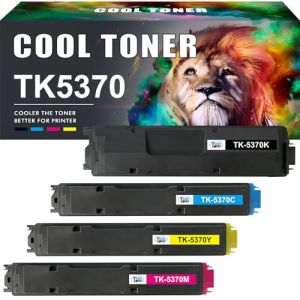TK5370 TK-5370 Compatible pour Kyocera Ecosys PA3500cx MA3500cix MA3500cifx TK5370K TK5370C TK5370M TK5370KY (4 Packs Noir Magenta Jaune Cyan) (Origin EU, neuf)