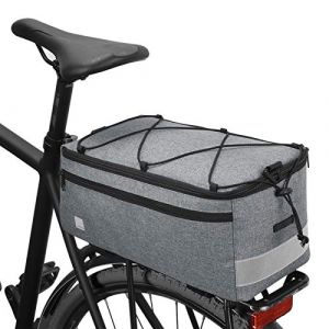 LIXADA Sac Isotherme Multifonction pour Coffre de vélo - Sac de Rangement pour Porte-Bagages (Gris) (Docerly, neuf)