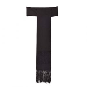 BLESSUME Catholique Prêtre Vêtement Ceinture de taille Cardinal Clergyman Sash(S, Ceinture noire uniquement) (BLESSUME-EU Charm, neuf)