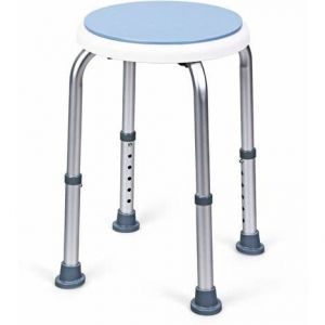 Tabouret de Douche pivotant à 360°Hauteur réglable Aide à la Douche siège de Bain antidérapant en Aluminium pour Personnes âgées, Femmes Enceintes (Hechheu, neuf)