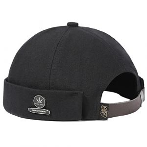 Unisexe Coton Docker Cap Casquette sans Visiere Homme Femme Bonnet Docker Hat Bonnet Docker en Coton Casquette sans Visière Bonnet de Marin Homme Femme (Cozyan, neuf)