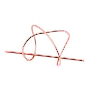 1 élégante épingle à cheveux celtique en métal pour femme, pince à chignon, décoration vintage, pour mariage, fête, fiançailles, travail, or rose (Whakano, neuf)