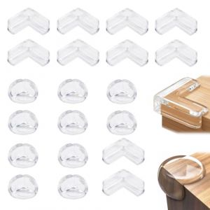 MUNZE 20 Pi&egrave;ces Coin De Table Protection Bebe Protection Protege Coin De Table Bebe Meuble B&eacute;b&eacute; Protection Angle De Table Avec Une Super Colle Am&eacute;lior&eacute;e, Pour Securite Enfant S&eacute;curit&eacute; Domestique (Sun YiTao UK SHOP, neuf)