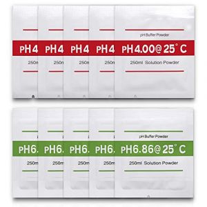 Measury Solution Etalonnage pH 10 pi&egrave;ces 4.00 et 6.86, Solution pH Calibrage, Solution Tampon pH M&egrave;tre (Measury, neuf)