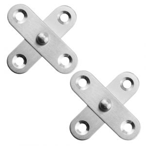 TEOZBLU 2 CharnièRes Pivotantes En Acier Inoxydable, CharnièRes De Portes, Pivot De Porte, Cache Porte, CharnièRes CachéEs, Convient Pour Portes, FenêTres Et Armoires (LIYUNxia, neuf)