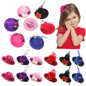 Mini Chapeau Bibi Mini Fête Chapeau Cheveux Pince Cheveux Costume Accessoire (Ruizieng, neuf)