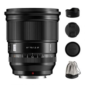 VILTROX AF 75mm F1.2 Pro XF Objectif pour Monture Fuji X, Objectif Grand Angle autofocus APS-C 75mm f/1.2 avec Moteur STM Compatible avec Fuji X-H2 X-H2S X-T5 X-E4 X-T50 X-M5 X-S20 XT30II (VILTROX EU Store, neuf)