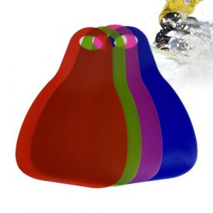 Protoence Luge De Neige pour - 4 Pi&egrave;ces Robuste Et Portable,Planche De Ski B&eacute;b&eacute; Luges d'hiver,pour Adolescents Glace Sable Plage Plein Air Ski Voyage Maison No&euml;l (Ceyuan inn, neuf)