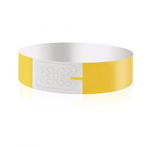 Vicloon Bracelets d'Identification, 100pcs Sécurité Bracelets d'Entrée, Bracelets En Papier pour Le Contrôle et La Sécurité Événements, Soirées, Festivals, Parc Aquatique, Voyages?Jaune? (BEST-SELLER5, neuf)