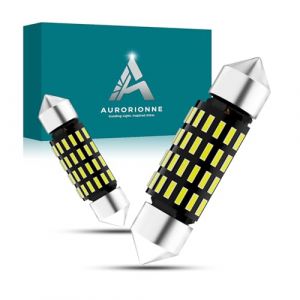 AURORIONCG Ampoule Navette LED 12V 24V 36MM C5W LED Ampoule Veilleuse Voiture 320LM 6500K (Paquet de 2) (CGTech, neuf)