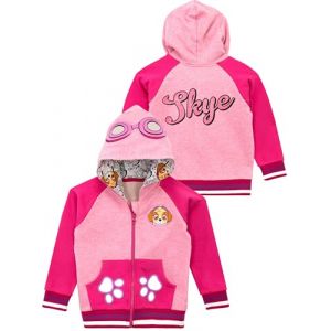 Paw Patrol Sweats &agrave; Capuche Fille | Pull Zip Skye | Sweat Zipp&eacute; Pat Patrouille pour Enfants - Rose - 3-4 Ans (Character FR, neuf)