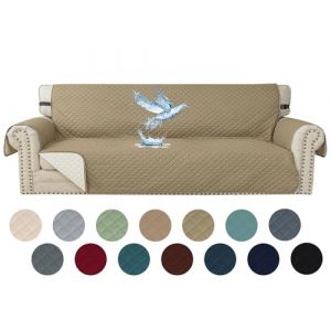 YSTELLAA Impermeable Housse Canapé 4 Places, Housse De Canapé avec Accoudoirs, Universelle Protege Canape, Répulsif Liquide, Antidérapante Épaissi, Protection Griffures, Kaki (YSTELLAA, neuf)