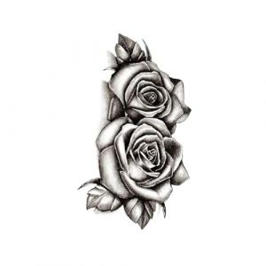 Nouveaux autocollants de tatouage temporaire for les femmes, tatouage corporel amovible tatouage temporaire longue durée autocollant de tatouage temporaire de fleur imperméable, faux tatouages ​​duren (FJJBMSSCED-US, neuf)