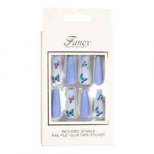 Presse de ballet de cercueil sur les ongles, presse à pointe française sur les ongles - Faux ongles à couverture complète de cercueil de ballet | Ruban adhésif français de ballet réutilisable sur les (Eobanstz, neuf)