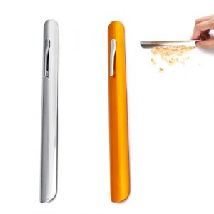 GVSS 2 Pièces Ramasse Miettes de Table INOX Courbé 150 mm, Ramasse-Miette,Ramasse Miettes Manuel Courbé,Ramasse Miettes,Idéal pour Restaurants et Serveurs,Argent et Or (YinLuHeng, neuf)
