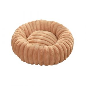 ZHULONGRUSHUI Lit Donut pour Chiens et Chats, Lit pour Chats en Peluche Doux, Panier pour Chien Donut, Coussin Rond Moelleux pour Petits et Moyens Animaux Domestiques, Lavable (Kaki,XS-&Oslash;40cm/15.7in) (MJ2025888, neuf)