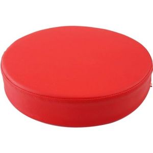 BLLMTEAR Coussin De Chaise Ronde Imperméable/Galette De Chaise en Cuir PU,35/40/45/50cm Coussin De Siège De Voiture, for Intérieur Et Extérieur, Jardin, Cuisine, Bureau(Red,15.7x2in/40x5cm) (Achievements shop, neuf)