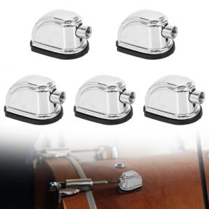 5 Pièces Oreille de Tambour Basse vis Drum Instrument à Tambour Ton Fers Tirants de Tambour Caisse Claire Cosses de Batterie tom Tam-tam Patte, Patte de Tambour le fer Silver (QUQU JIANING, neuf)