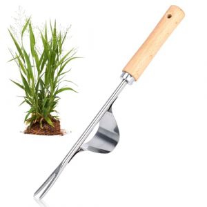 Shyllin Désherbeur Manuel, Rateau de Désherbage, Extracteur Mauvaises Herbes, Sarcleur avec Mesure e Manche, Couteau Désherbeur, Outil de Désherbage Desherbant, Weeder pour Creuser,Sarcler,Planter (Z) (XFJIN243, neuf)