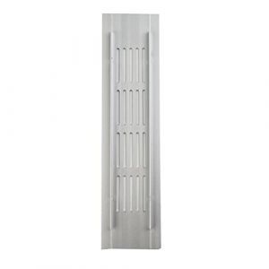 HOHOVYVY Grille de Ventilation rectangulaire en Aluminium, 50 x 200 mm, Grille d'aération pour armoires, armoires à Chaussures, Salle de Bain, Cuisine (PPfend, neuf)
