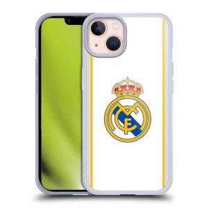 Head Case Designs sous Licence Officielle Real Madrid CF Blanc Badge Coque en Gel [Protection de Qualit&eacute; Militaire] Compatible avec Apple iPhone 13 Et Compatible avec MagSafe (eCell, neuf)