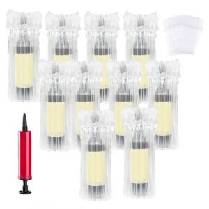 10 PCS Protecteur de bouteille de vin Pack,Emballage Gonflable de Douilles,emballages gonflables pour bouteille de vin,Colonne d'air gonflable,protections pour bouteille de vin,avec Pompe (Paderd, neuf)
