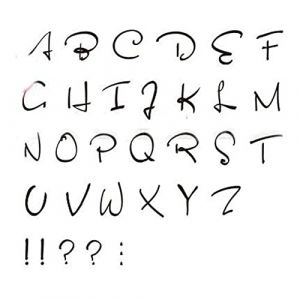 faux tatouage， Tatouages ​​temporaires, 3 feuilles d'autocollants de tatouage temporaire Alphabet, Kit de tatouage de nom, lettres anglaises, faux tatouage, DIY bricolage (YTBHSHXZ, neuf)