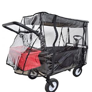 YANILL Housse de pluie pour chariot enfant - Housse de pluie transparente pour chariot à main - Pliable - Housse de protection contre la pluie pour chariot - Accessoire étanche (dashuaistore, neuf)