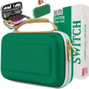 Orzly Étui pour Nintendo Switch OLED et Console Switch Standard avec Compartiment de Rangement pour Accessoires et Jeux – Conçu pour Les Fans de Zelda, édition dans Un Coffret Cadeau (Syntiga Europe - FR, neuf)