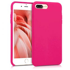 kwmobile Housse Compatible avec Apple iPhone 7 Plus/iPhone 8 Plus Coque - Housse de t&eacute;l&eacute;phone Protection Souple en TPU Silicone - Rose Fluo (SX-Commerce, neuf)