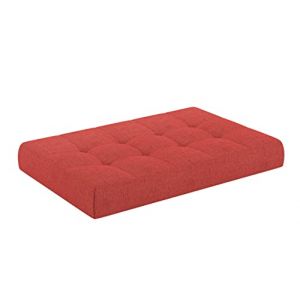 chilly pilley Coussin De Palette EU Matelassé Coussin De Jardin Plusieures Tailles Et Couleurs Intérieur Et Extérieur (Rouge, 120x80x15cm) (chillypilley, neuf)